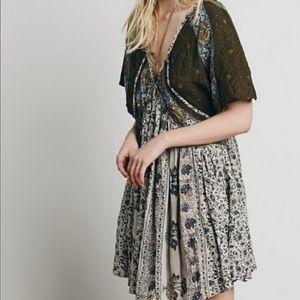 Free People Womens Wild World Mini Dress. Small